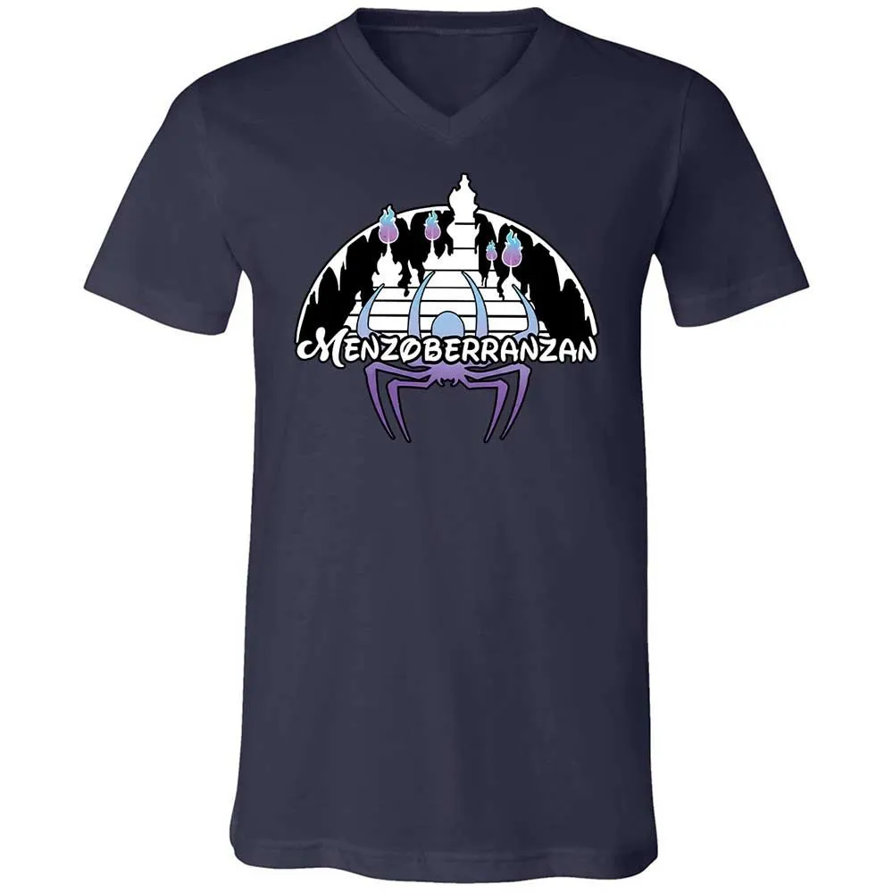 Menzoberranzan Unisex V-Neck T-Shirt - Navy - 2
