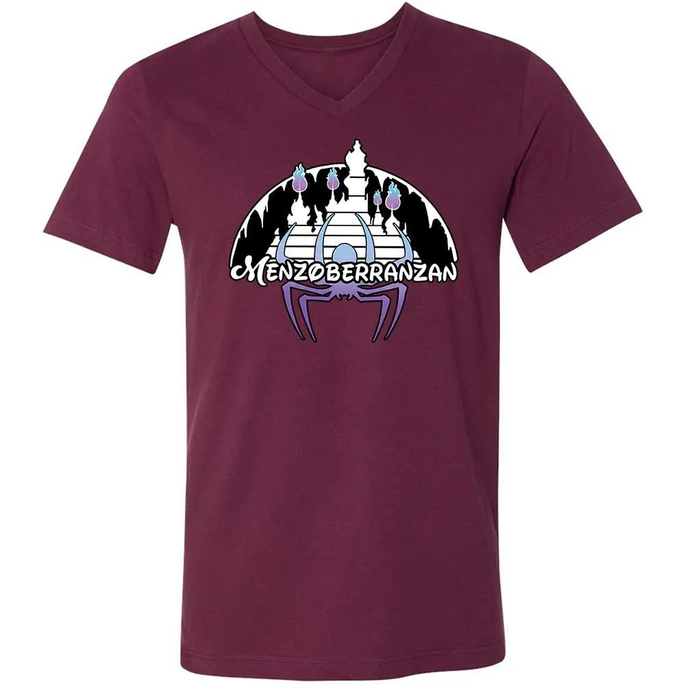 Menzoberranzan Unisex V-Neck T-Shirt - Maroon - 8