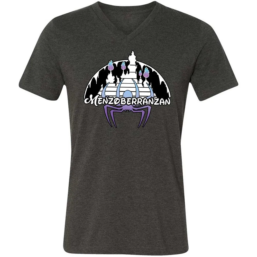 Menzoberranzan Unisex V-Neck T-Shirt - Dark Grey Heather - 9