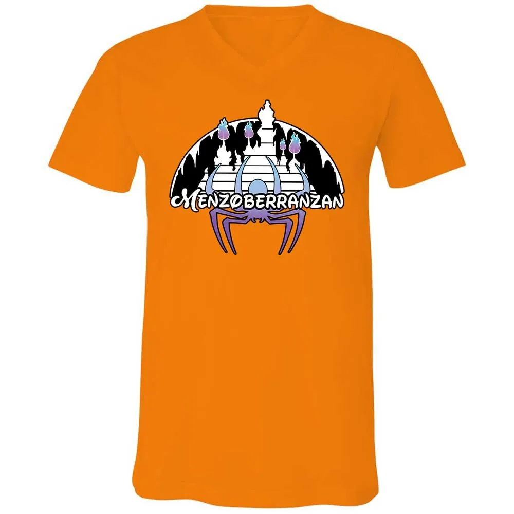 Menzoberranzan Unisex V-Neck T-Shirt - Orange - 12