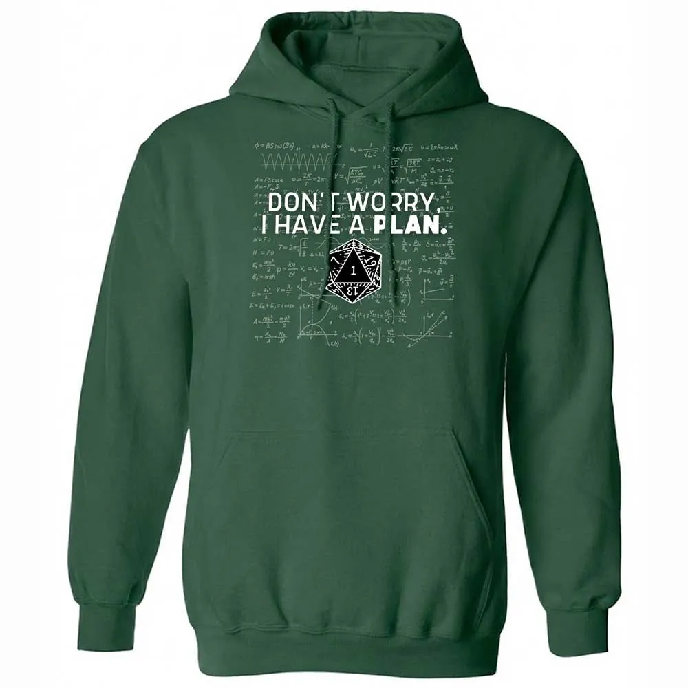 Dont Worry I Have A Plan Classic Unisex Hoodie - Forest Green - 3