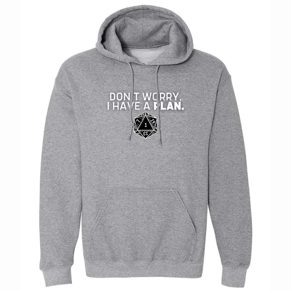 Dont Worry I Have A Plan Classic Unisex Hoodie - Graphite Heather - 4