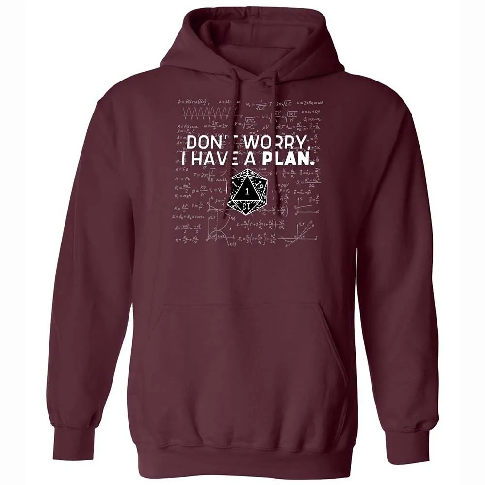Dont Worry I Have A Plan Classic Unisex Hoodie - Maroon - 7