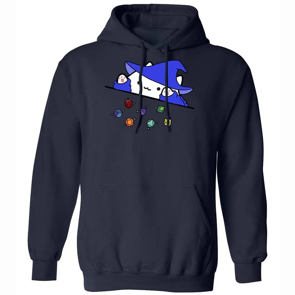 Cat Throws Dices Classic Unisex Hoodie - Navy - 15
