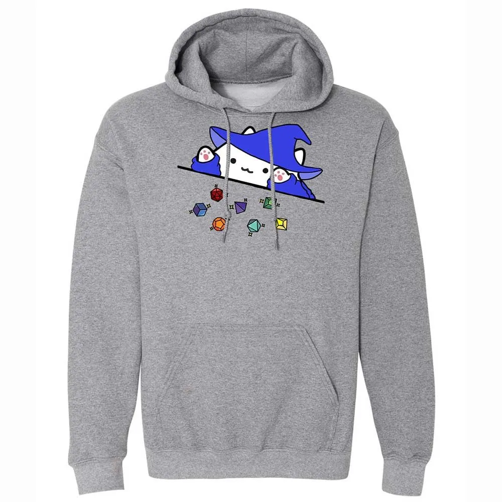 Cat Throws Dices Classic Unisex Hoodie - Graphite Heather - 17