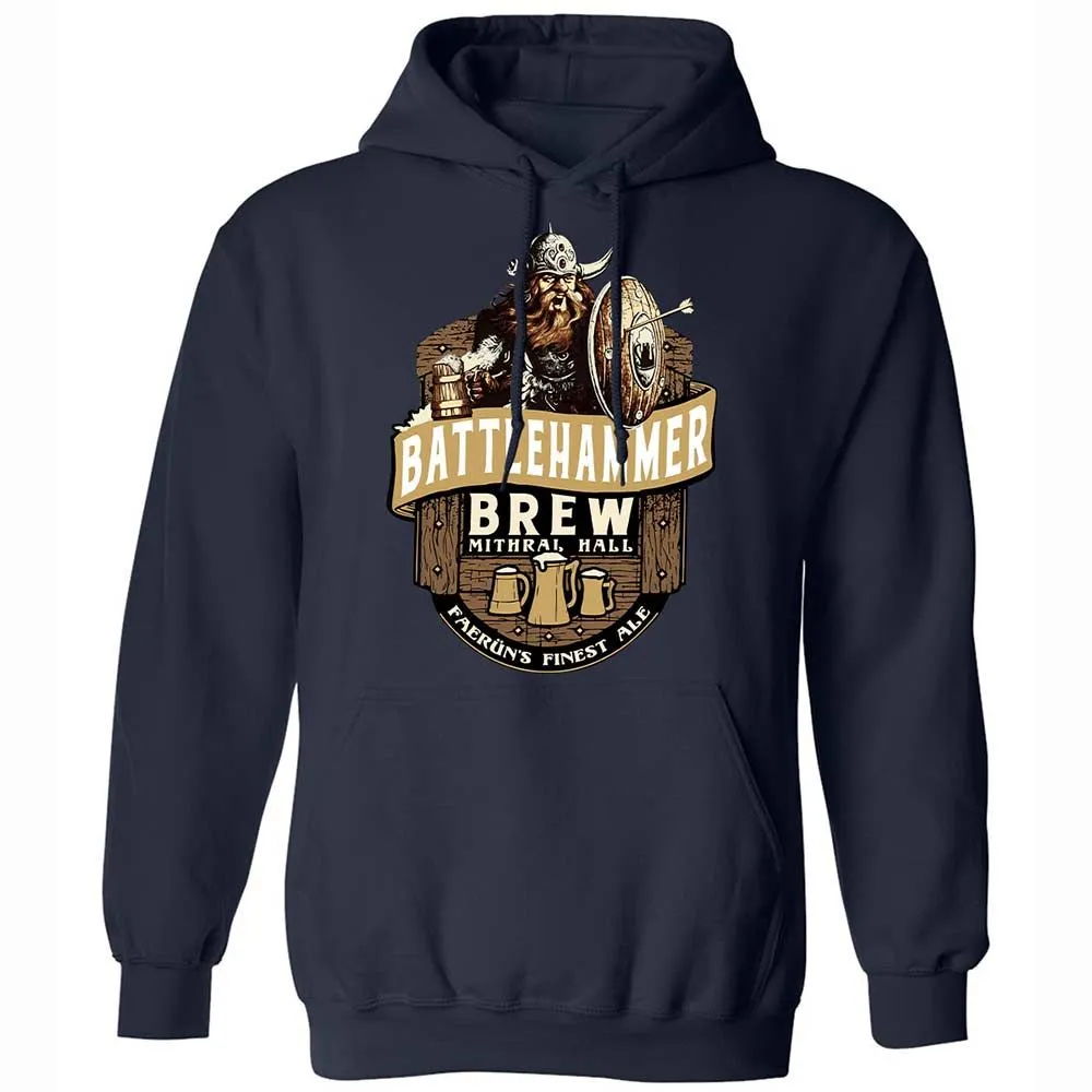 Battlehammer Brew Classic Unisex Hoodie - Navy - 2