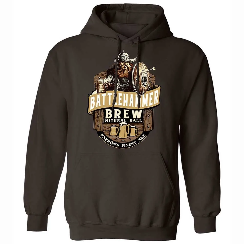 Battlehammer Brew Classic Unisex Hoodie - Dark Chocolate - 6