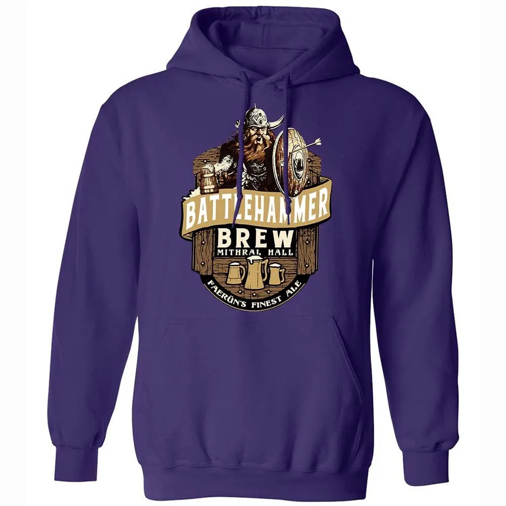 Battlehammer Brew Classic Unisex Hoodie - Purple - 12