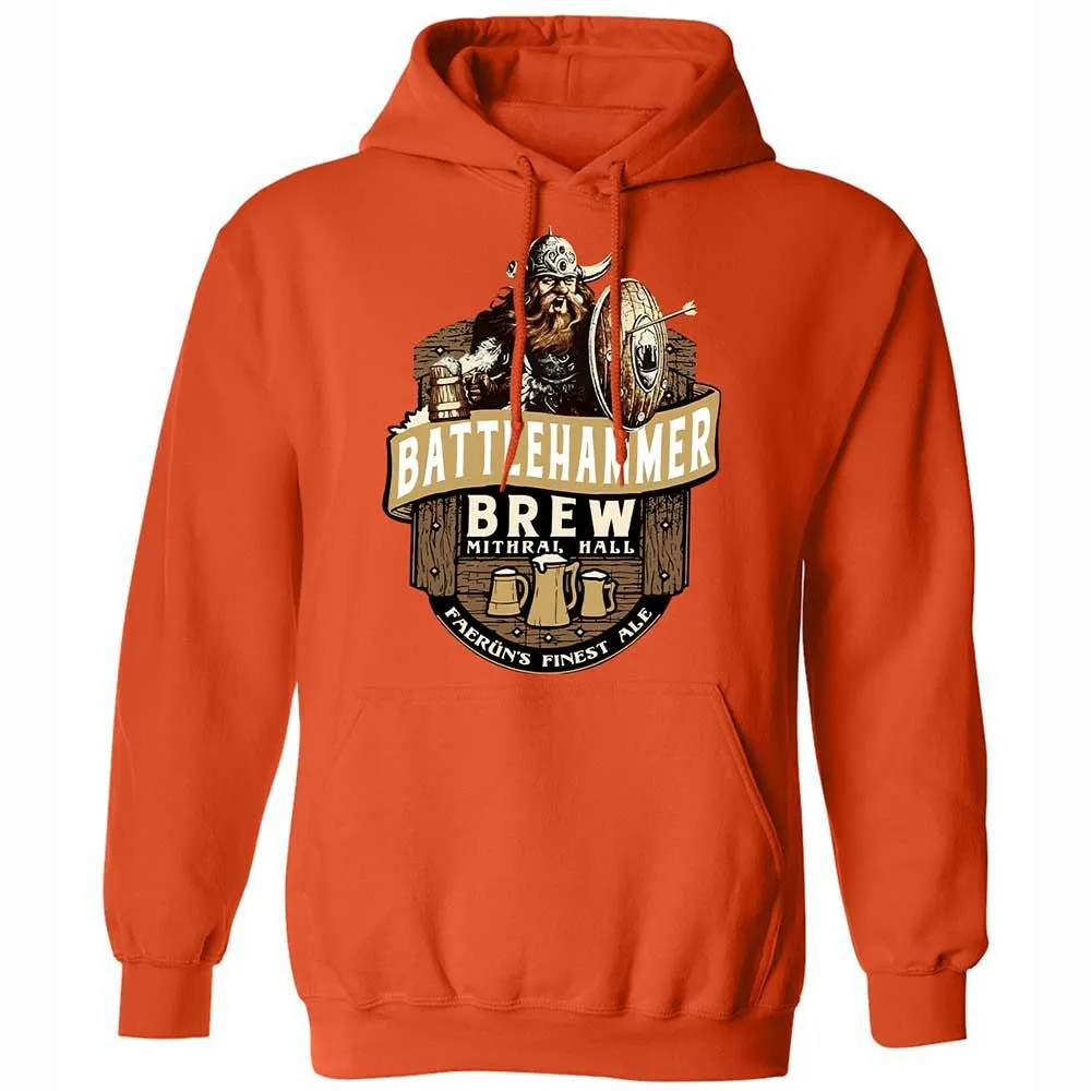 Battlehammer Brew Classic Unisex Hoodie - Orange - 13