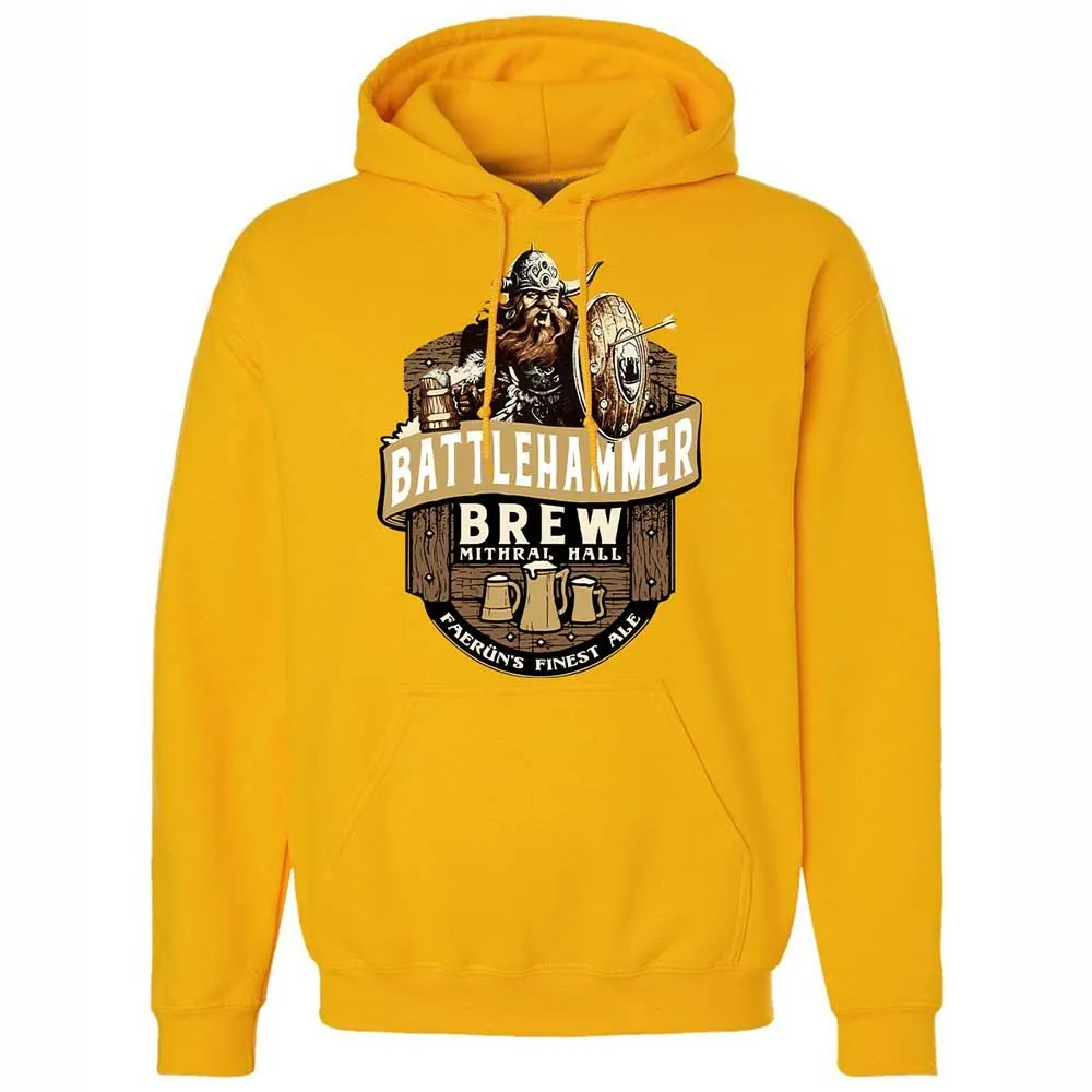 Battlehammer Brew Classic Unisex Hoodie - Gold - 15