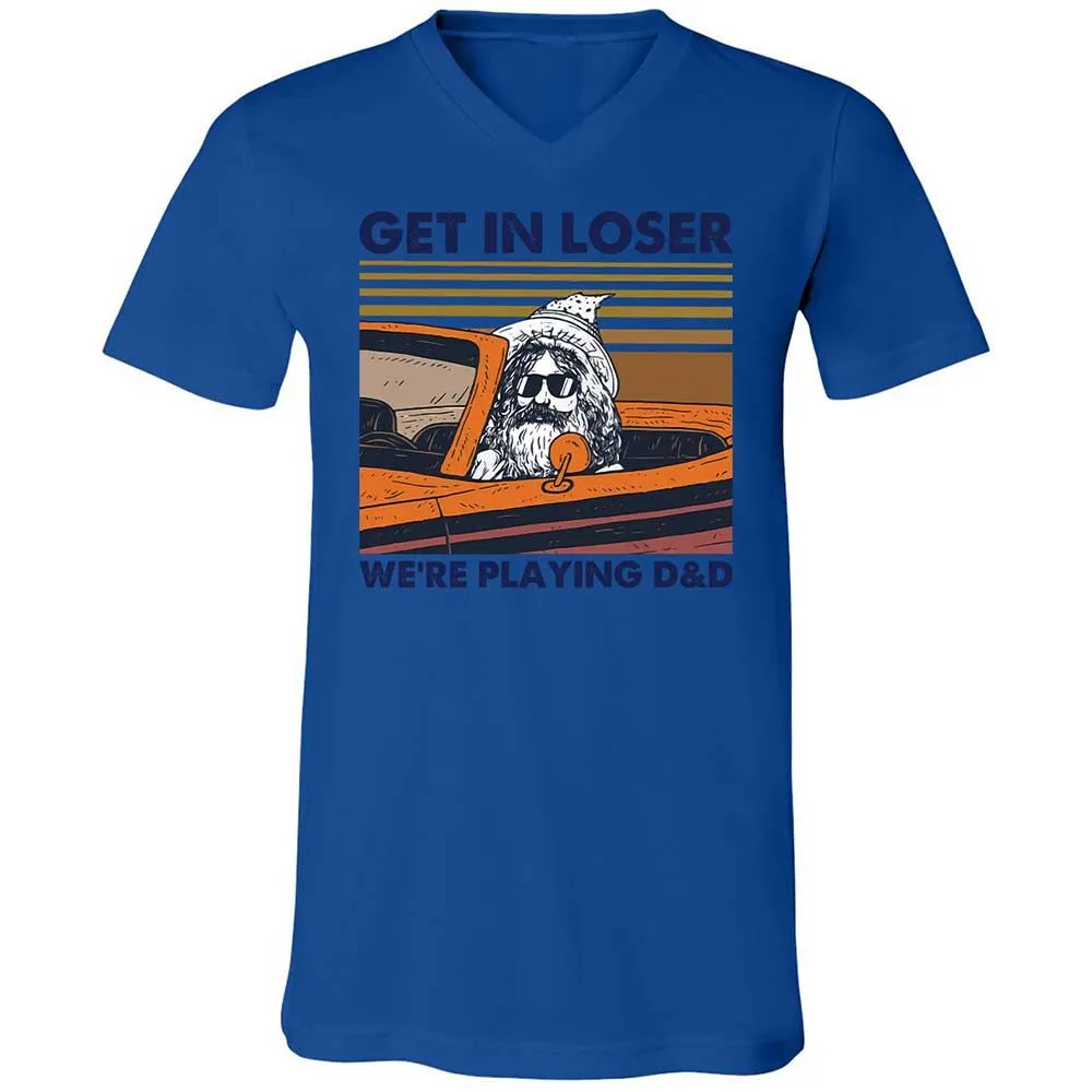 Get in Loser Unisex V-Neck T-Shirt - True Royal - 3