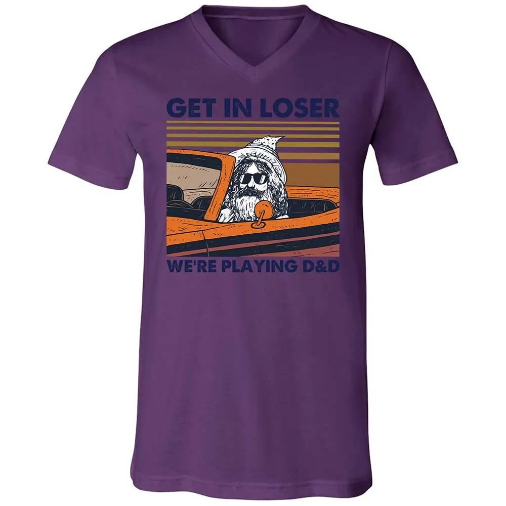 Get in Loser Unisex V-Neck T-Shirt - Team Purple - 10