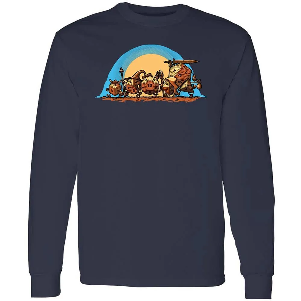 The Fellowship Of The Dice Long Sleeve T-Shirt - Navy - 2