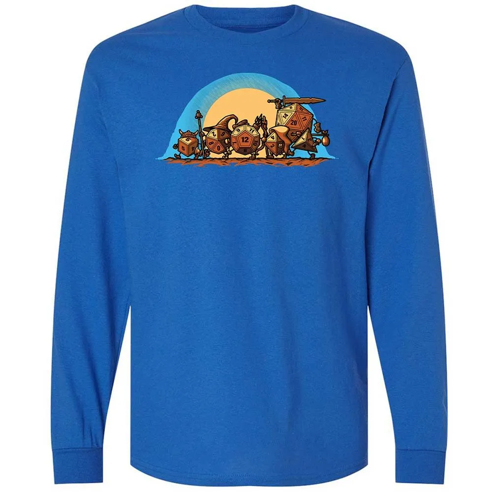 The Fellowship Of The Dice Long Sleeve T-Shirt - Royal - 3