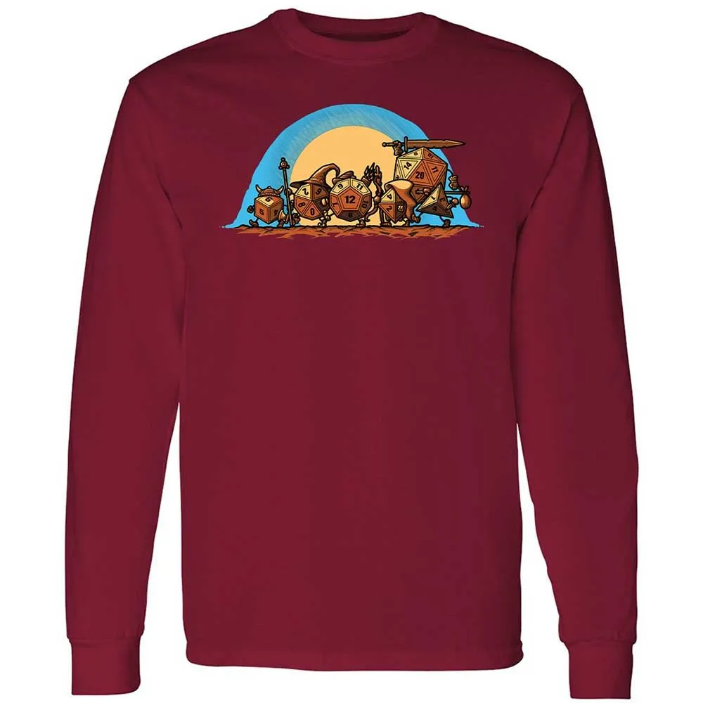 The Fellowship Of The Dice Long Sleeve T-Shirt - Cardinal Red - 7