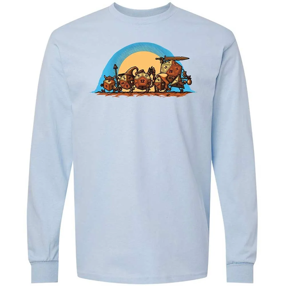 The Fellowship Of The Dice Long Sleeve T-Shirt - Light Blue - 18