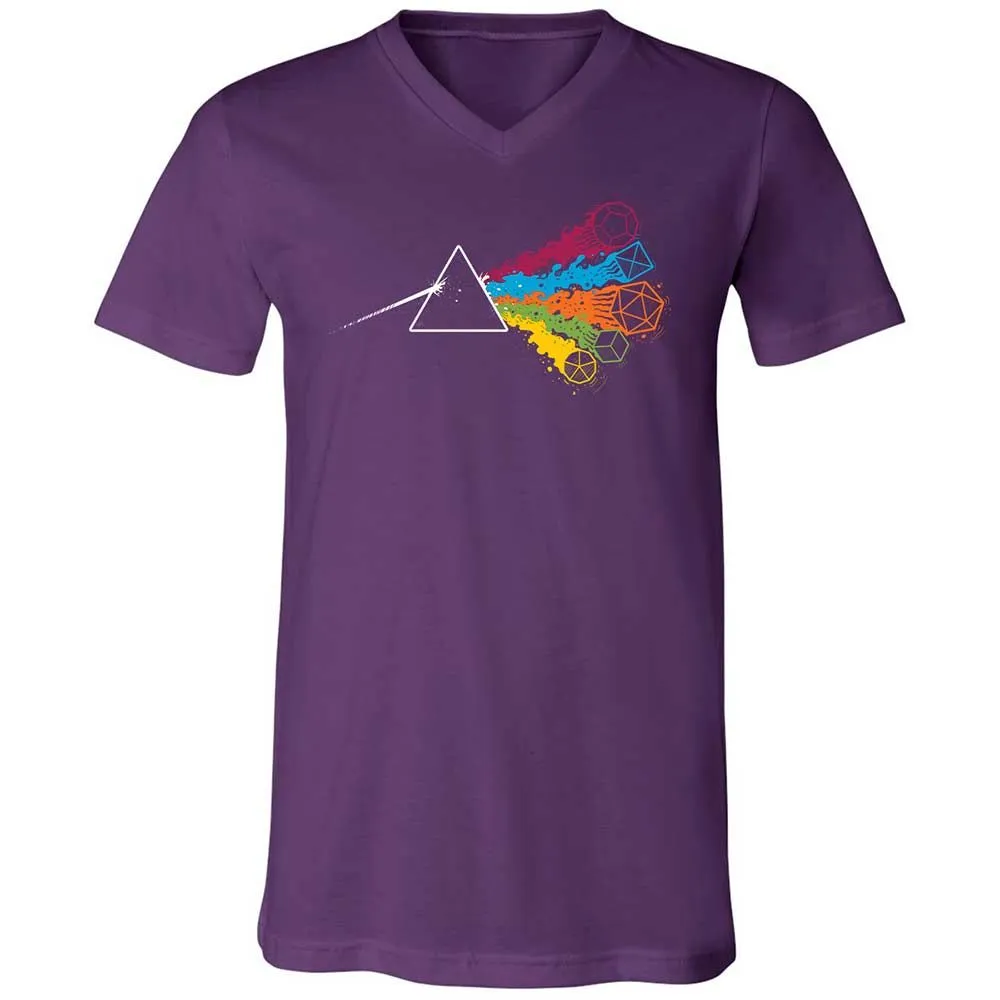 Dark Side Of The Dices Unisex V-Neck T-Shirt - Team Purple - 10