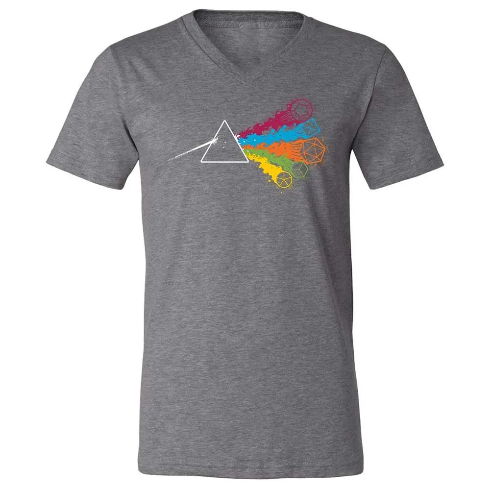 Dark Side Of The Dices Unisex V-Neck T-Shirt - Deep Heather - 14