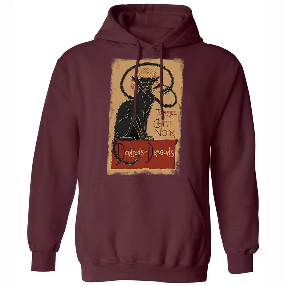 Tournee Du Chat Noir Classic Unisex Hoodie - Maroon - 7