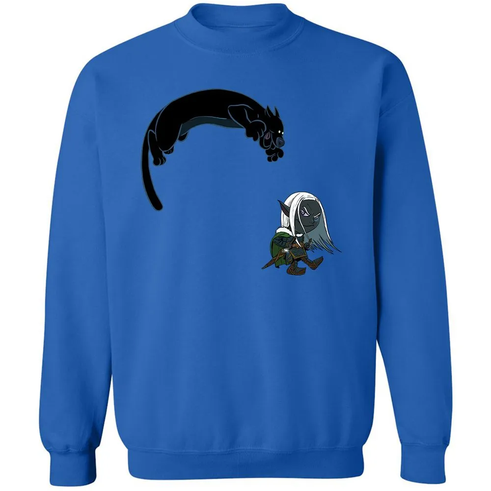 Drizzt and Guenhwyvar Classic Unisex Sweatshirt - Royal - 6