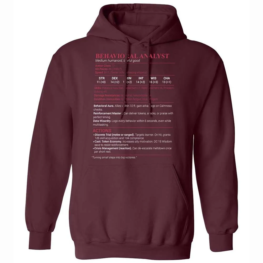 Behavioral Analyst - Maroon - 7