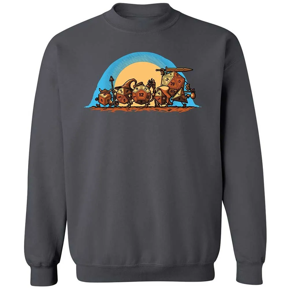 The Fellowship Of The Dice Classic Unisex Sweatshirt - Charcoal - 6