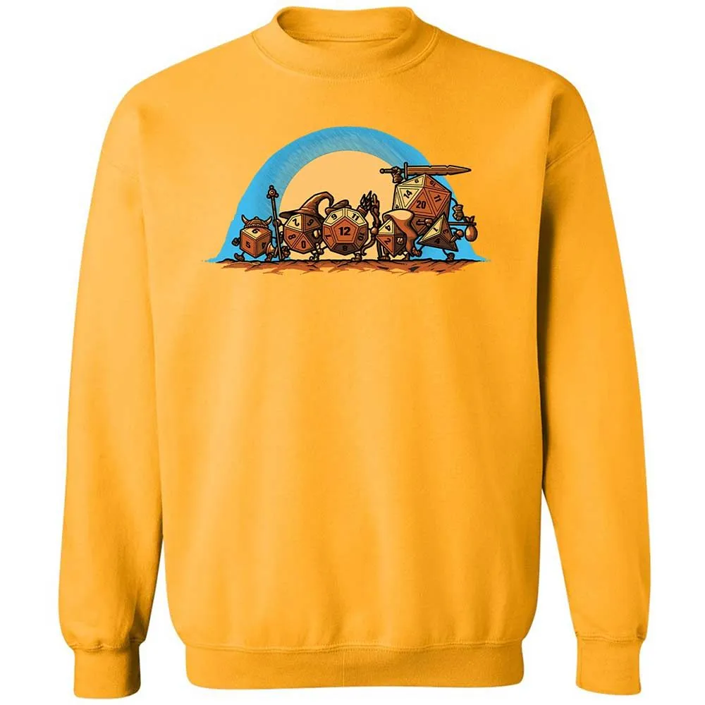 The Fellowship Of The Dice Classic Unisex Sweatshirt - Gold - 14
