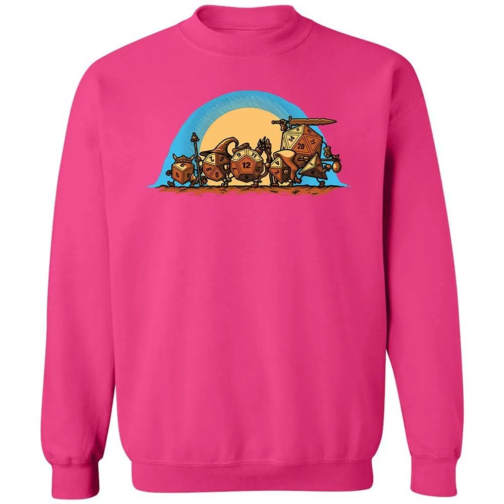 The Fellowship Of The Dice Classic Unisex Sweatshirt - Heliconia - 15
