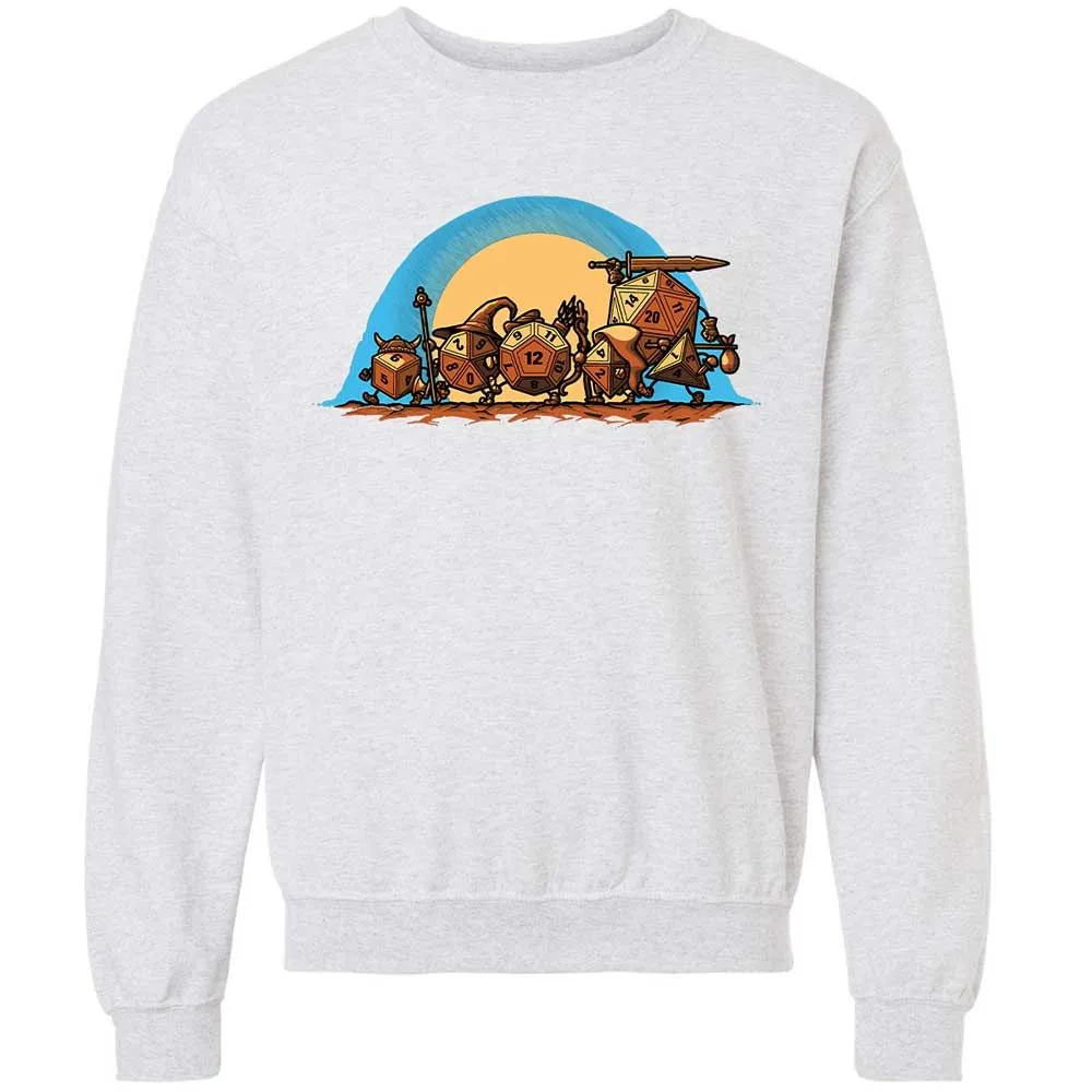 The Fellowship Of The Dice Classic Unisex Sweatshirt - Ash - 16