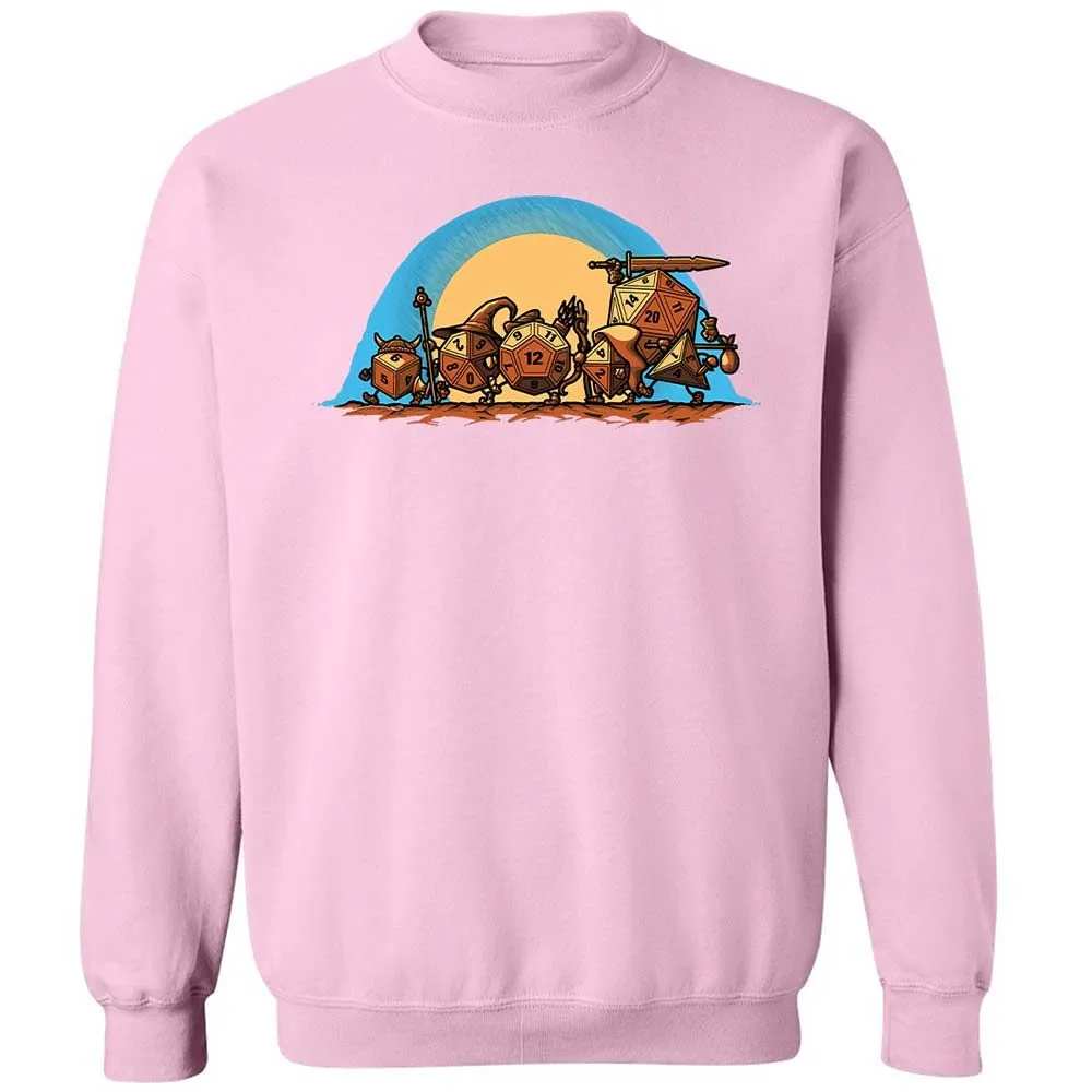The Fellowship Of The Dice Classic Unisex Sweatshirt - Light Pink - 19