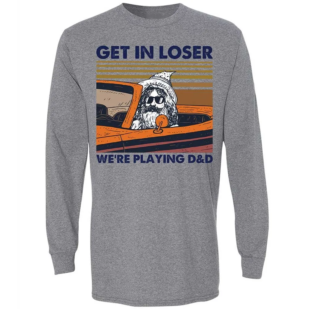 Get in Loser Long Sleeve T-Shirt - Graphite Heather - 18