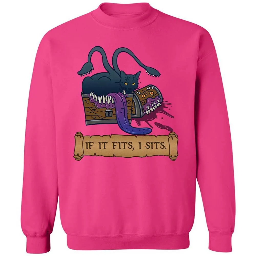 If It Fits I Sits Classic Unisex Sweatshirt - Heliconia - 8