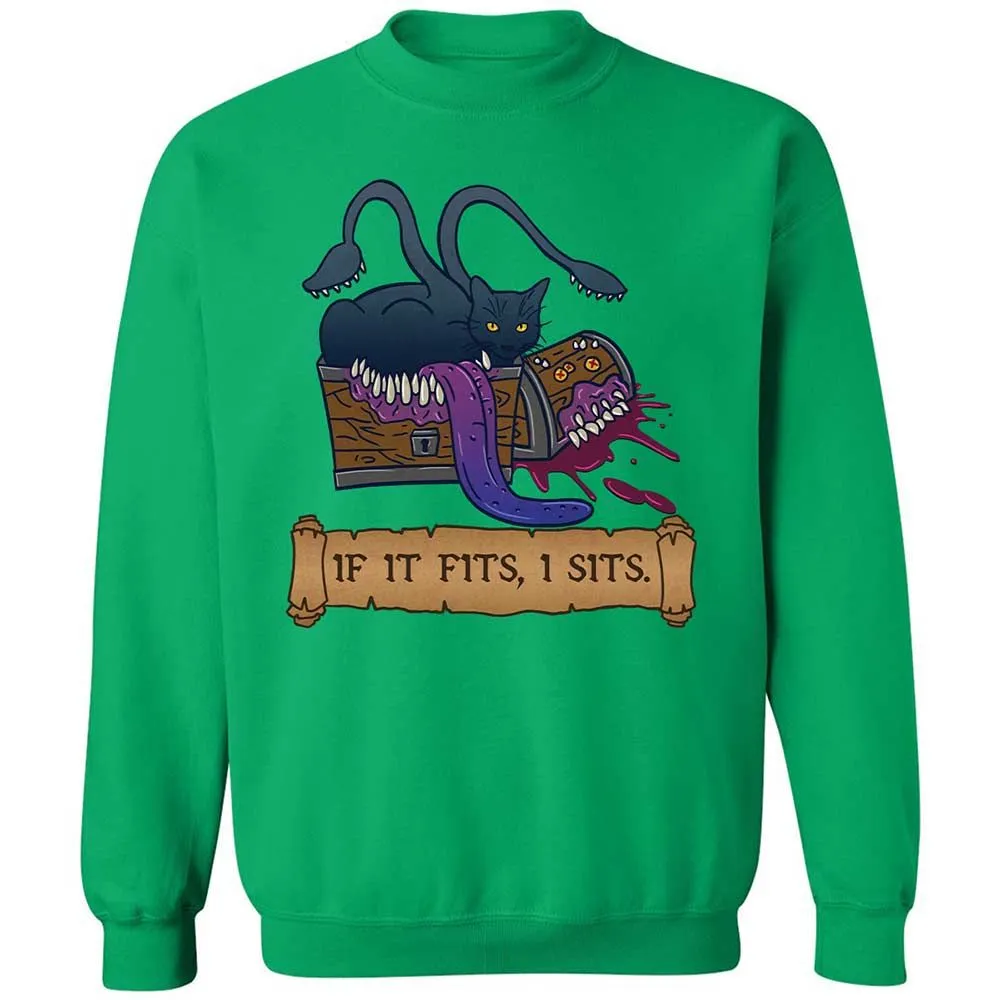 If It Fits I Sits Classic Unisex Sweatshirt - Irish Green - 13