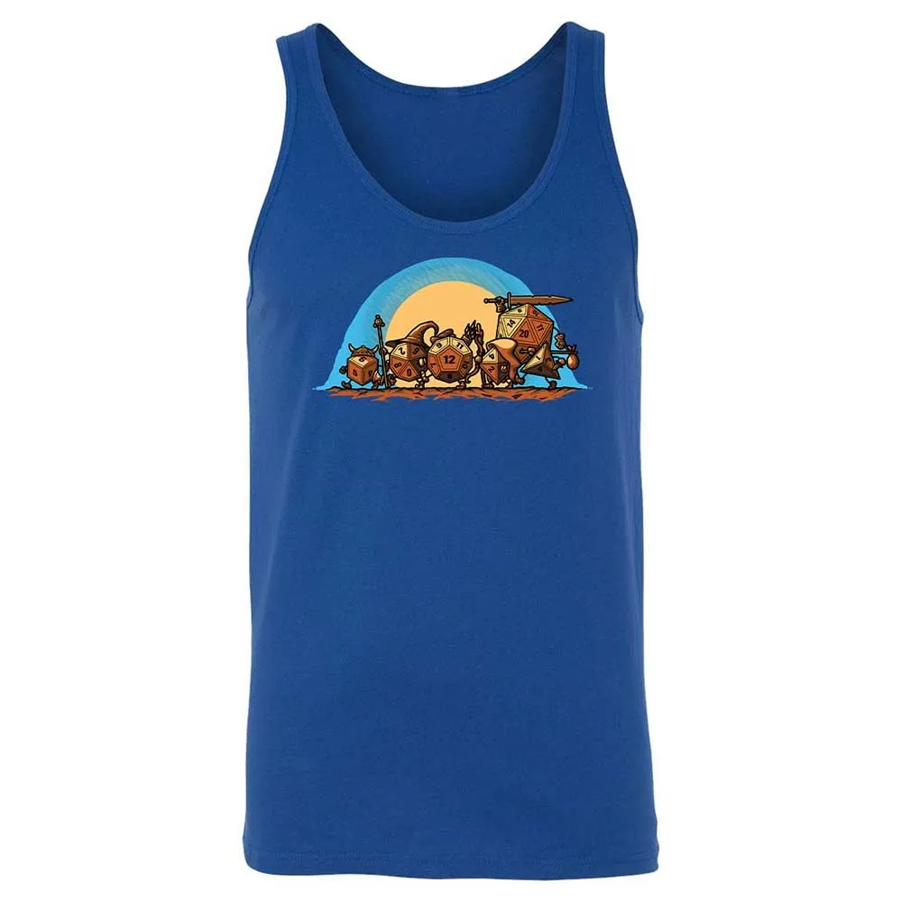 The Fellowship Of The Dice Unisex Jersey Tank - True Royal - 3