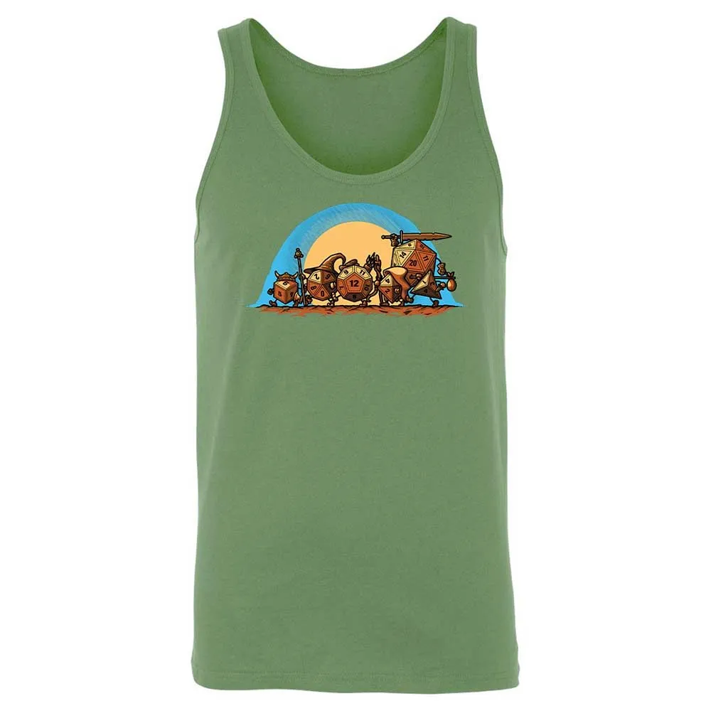 The Fellowship Of The Dice Unisex Jersey Tank - Leaf - 8