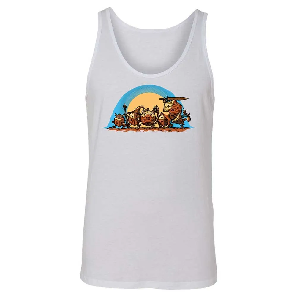The Fellowship Of The Dice Unisex Jersey Tank - White - 9
