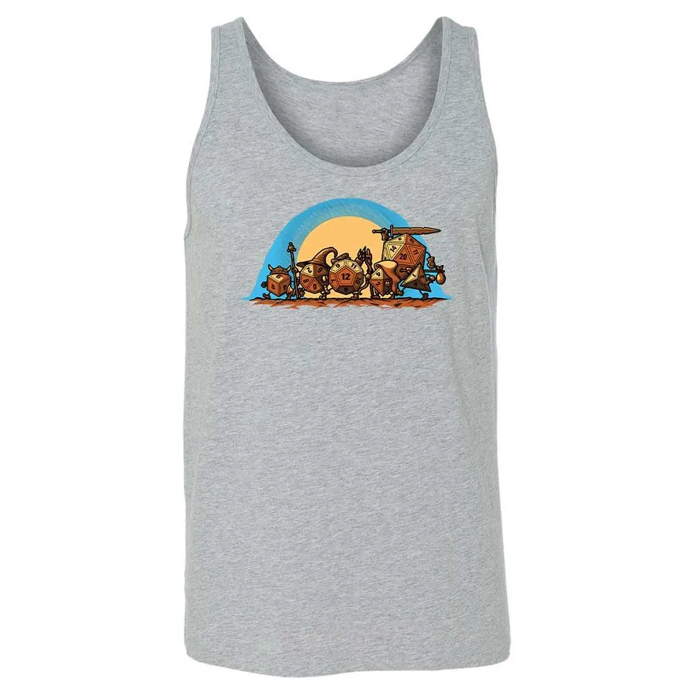 The Fellowship Of The Dice Unisex Jersey Tank - Athletic Heather - 10
