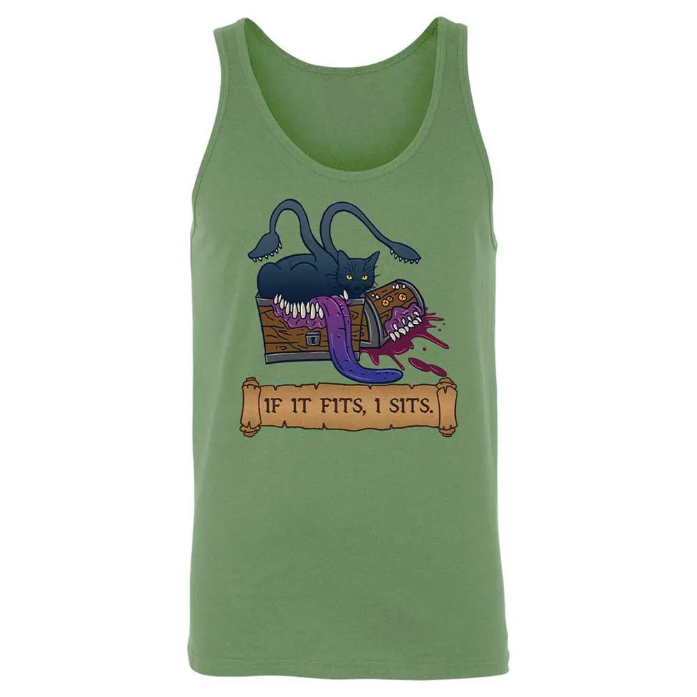 If It Fits I Sits Unisex Jersey Tank - Leaf - 5