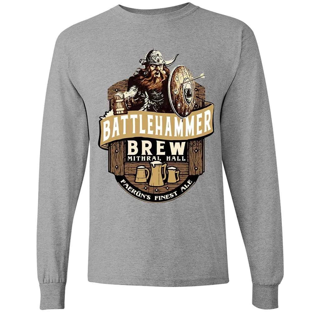 Battlehammer Brew Long Sleeve T-Shirt - Sport Grey - 19