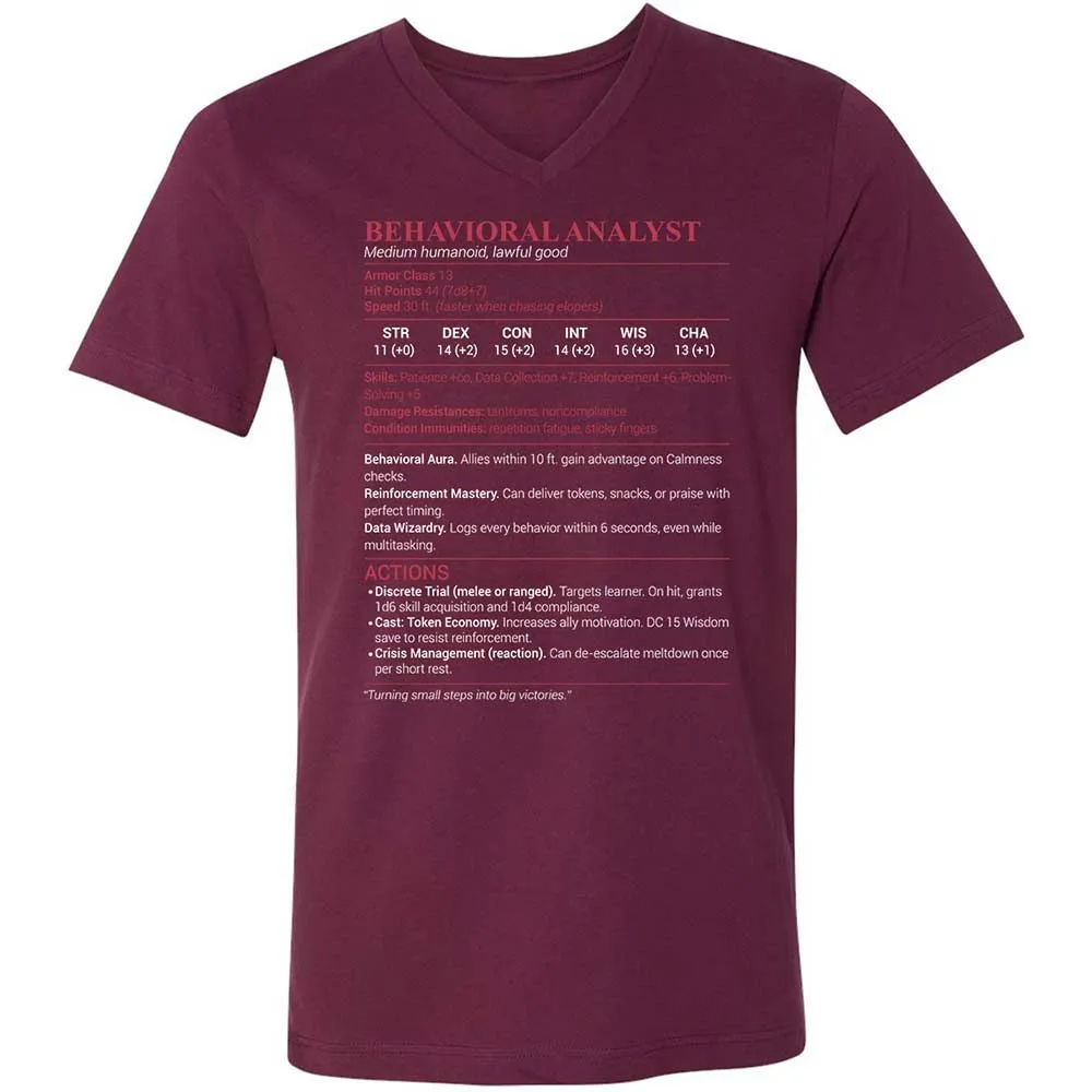 Behavioral Analyst - Maroon - 8