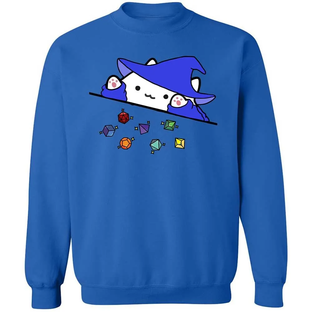 Cat Throws Dices Classic Unisex Sweatshirt - Royal - 6