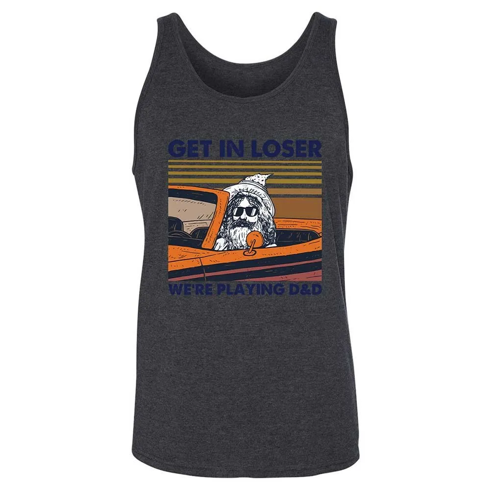 Get in Loser Unisex Jersey Tank - Dark Grey Heather - 10