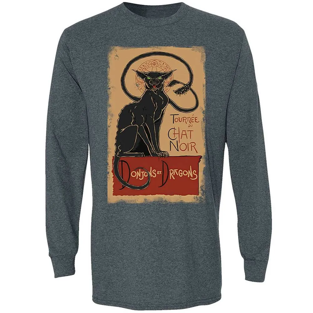 Tournee Du Chat Noir Long Sleeve T-Shirt - Dark Heather - 5