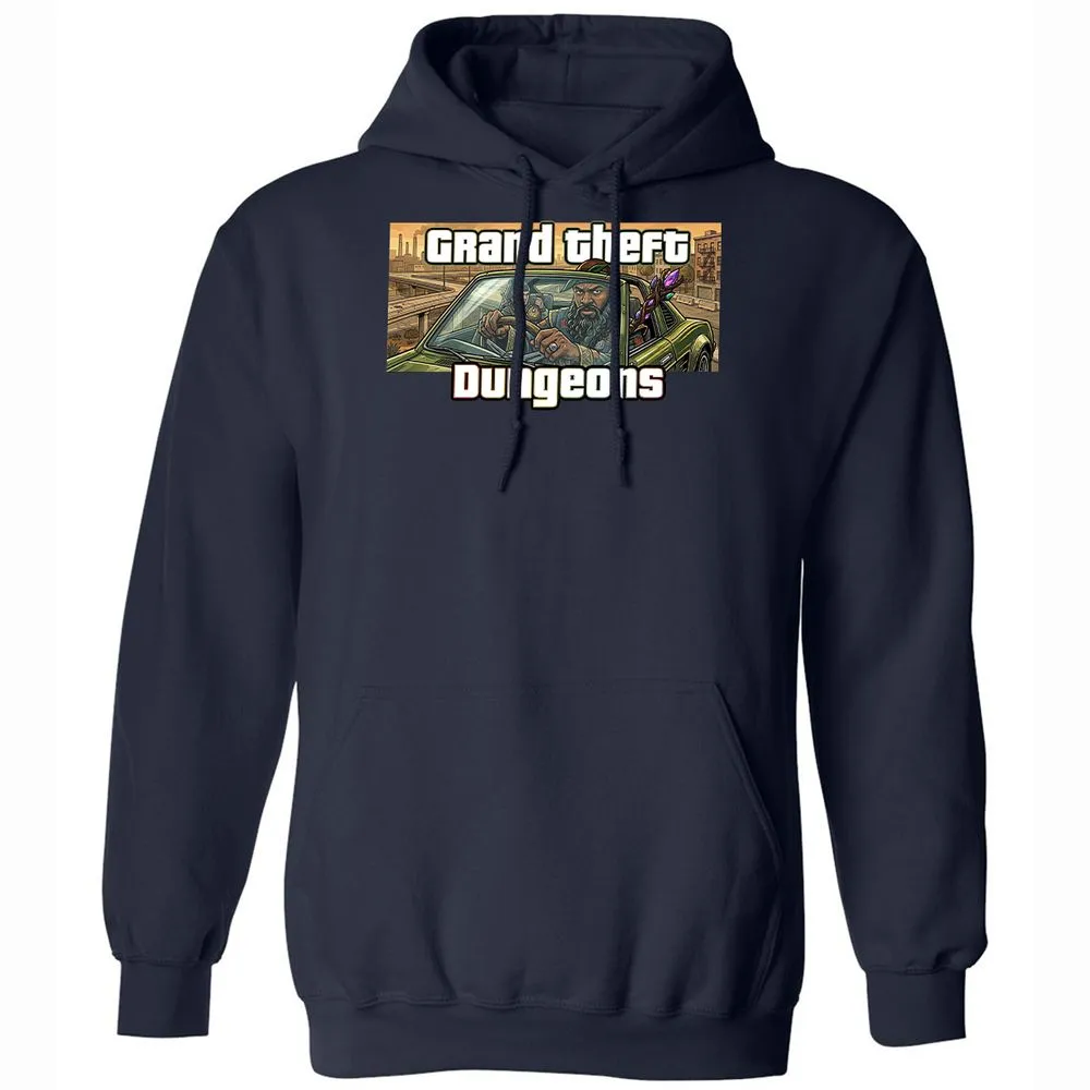 Grand Theft Dungeons Classic Unisex Hoodie - Navy - 2