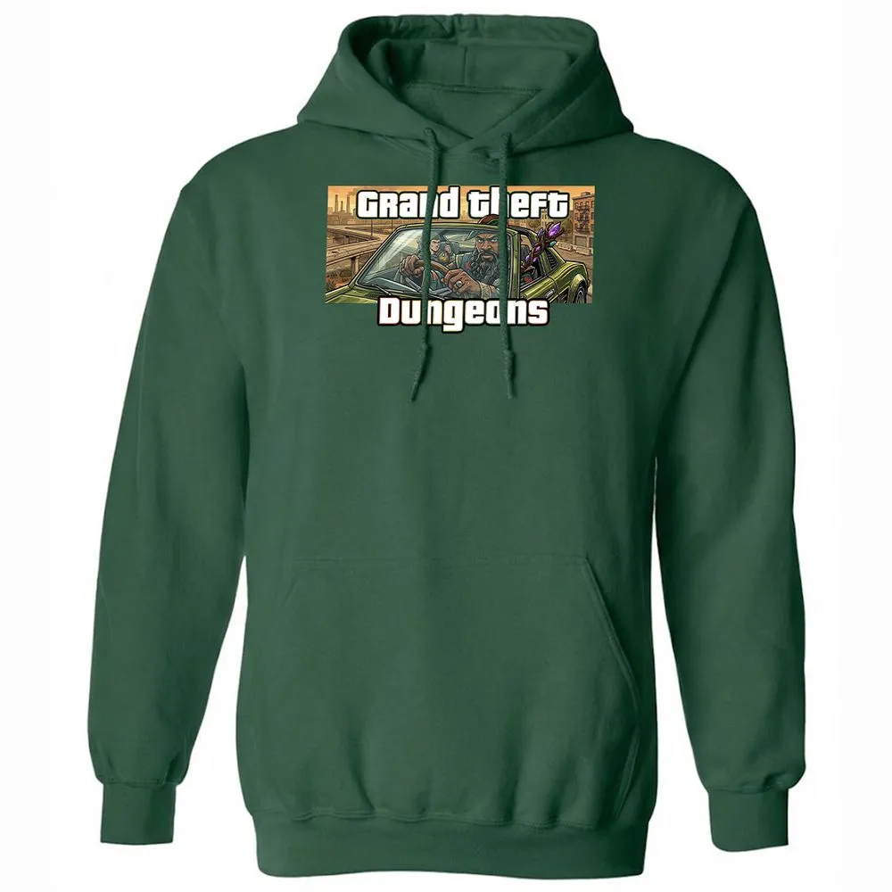 Grand Theft Dungeons Classic Unisex Hoodie - Forest Green - 3