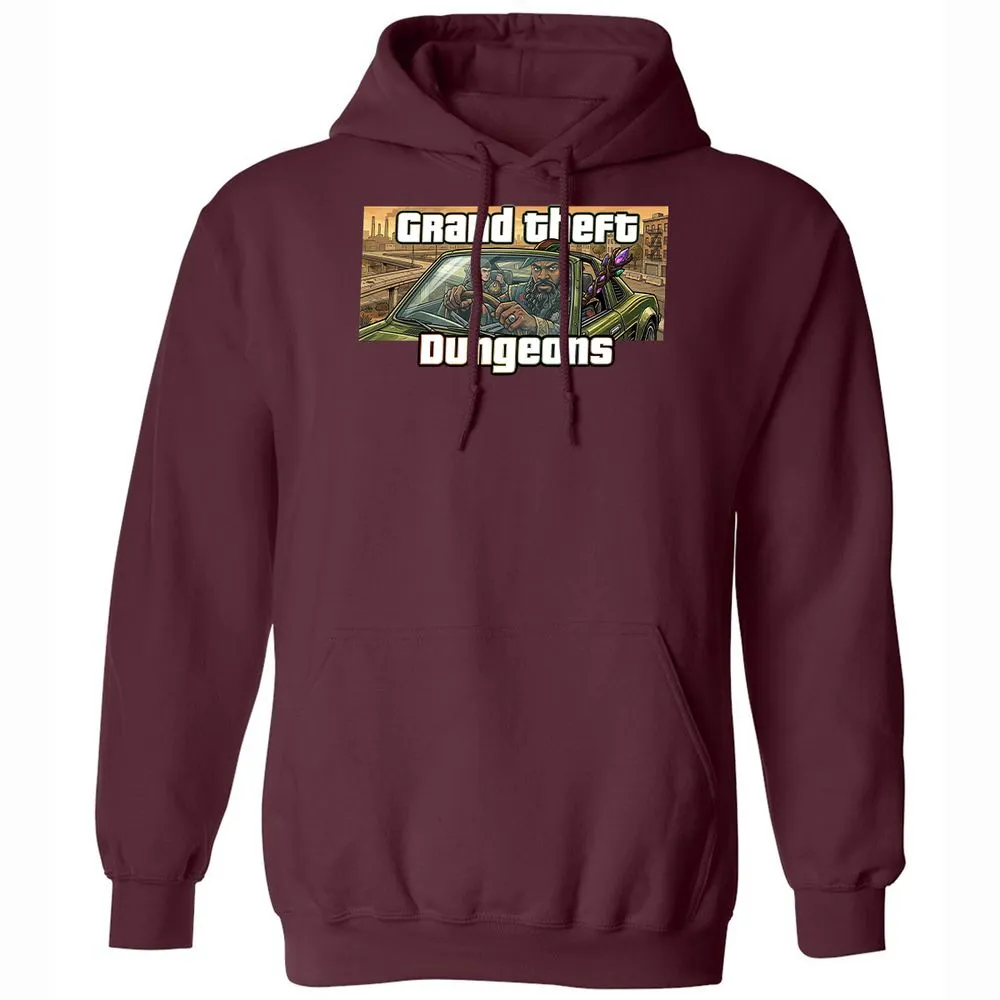 Grand Theft Dungeons Classic Unisex Hoodie - Maroon - 7