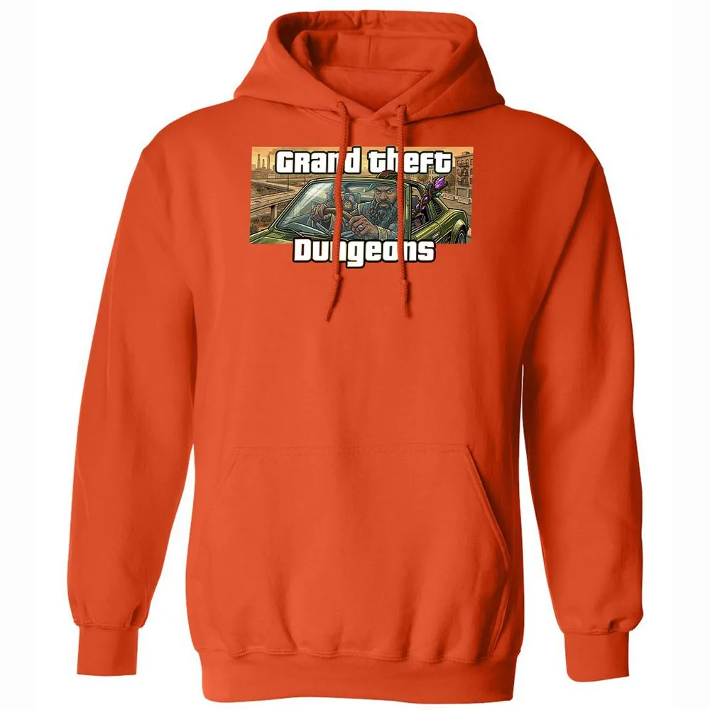 Grand Theft Dungeons Classic Unisex Hoodie - Orange - 13