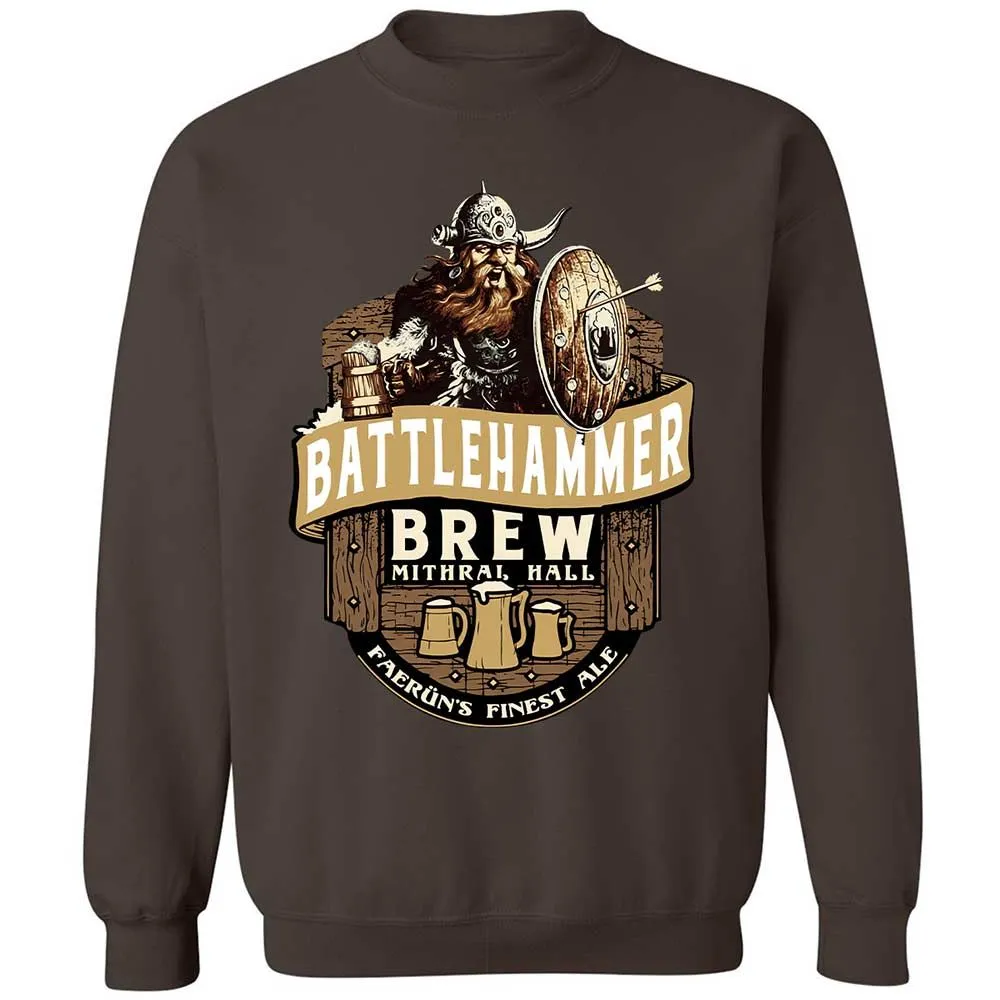 Battlehammer Brew Classic Unisex Sweatshirt - Dark Chocolate - 4