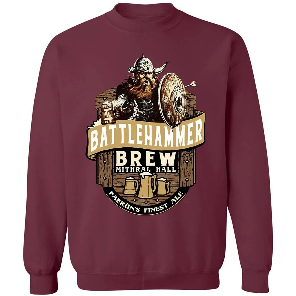 Battlehammer Brew Classic Unisex Sweatshirt - Maroon - 8