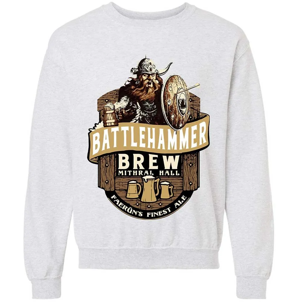 Battlehammer Brew Classic Unisex Sweatshirt - Ash - 16